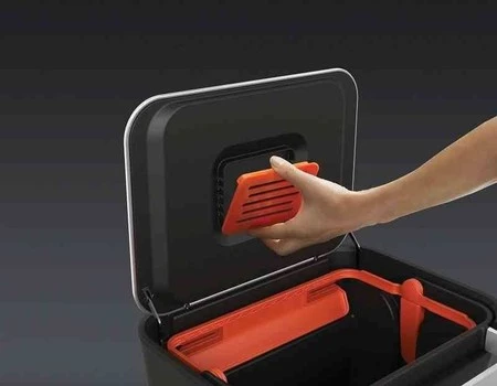 JJ - Kosz na śmieci 30l Titan, stalowy