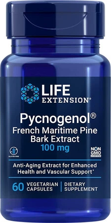 Life Extension Pycnogenol French Maritime Pine Bark Extract 60 kaps.
