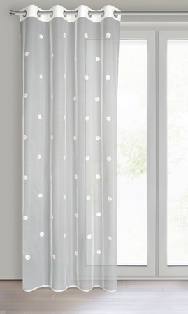 FIRANA GOTOWA ELSA 140 X 250 CM BIAŁY