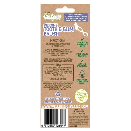 Jack N'Jill, Szczoteczka do masażu dziąseł i mycia pierwszych ząbków, 2-5 lat