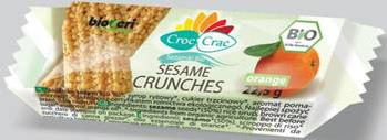 SEZAMKI POMARAŃCZOWE BIO 22,5 g - CROC-CRAC (BIOVERI)