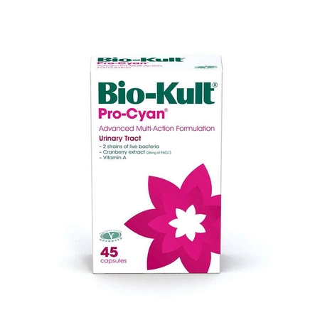Bio-Kult − Pro-Cyan, ekstrakt z żurawiny + witamina A + 2 szczepy bakterii − 45 kaps.