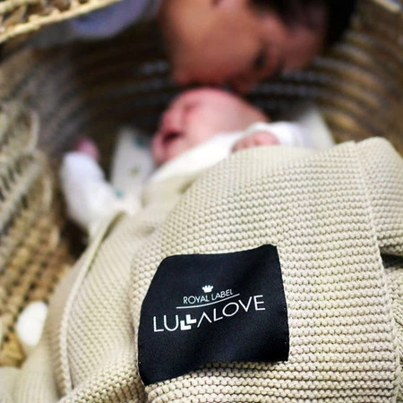 Lullalove, Bambusowy koc - Milk coffee, beżowy