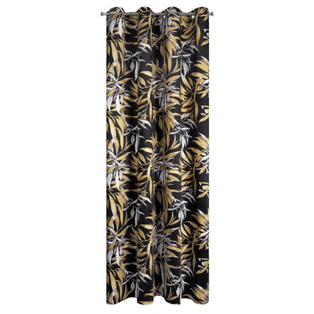 ZASŁONA GOTOWA ZOJA 140 X 250 CM CZARNY