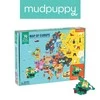 Mudpuppy Puzzle Mapa Europy z elementami w kształcie państw  5+