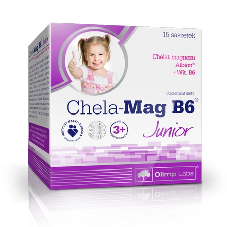 Olimp - Chela-Mag B6 Junior 15 saszetek pomarańcza