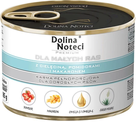 DOLINA NOTECI PREMIUM Małe Rasy Cielęcina Pomidory 185g