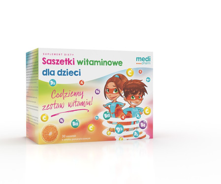 medi pharm saszetki witaminowe dla dzieci 30 saszetek