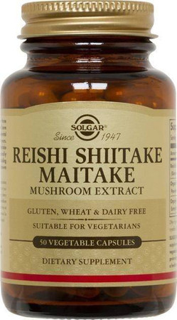Solgar Reishi, Shiitake i Maitake 50 kaps.