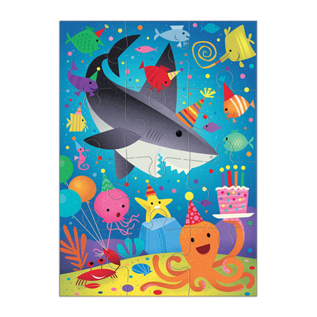 Mudpuppy Puzzle-kartka z życzeniami Rekin 12 elementów 3+