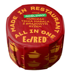 EdRED Roślinny Kurczak Tikka Masala Z Brązowym Ryżem 400 g