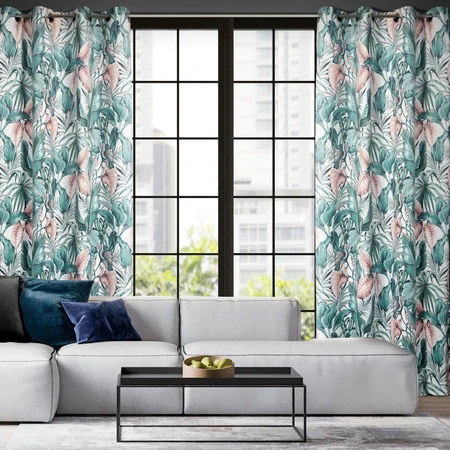 ZASŁONA GOTOWA MADERA 140 X 250 CM ZIELONY