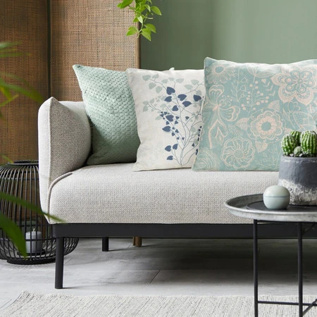 Poszewka Len 8 45 x 45 cm, Jasnoniebieski