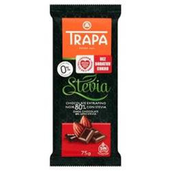 Trapa − Czekolada gorzka 80% ze stewią − 75 g