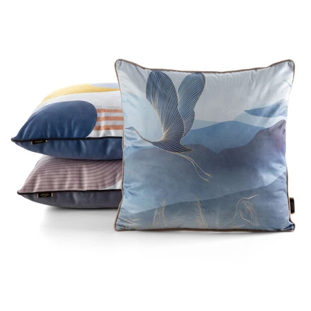 Poszewka Velvet 160 45 x 45 cm, Biały