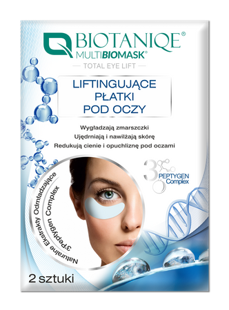 Biotaniqe - Multi BioMask, Total Eye Lift,  Liftingujące płatki pod oczy, 2 szt