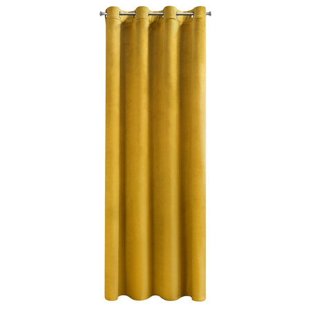 ZASŁONA GOTOWA D91 ROSA 140 X 250 CM MUSZTARDOWY