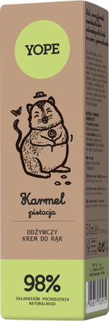 Yope Karmel & Pistacja – naturalny krem do rąk 50ml