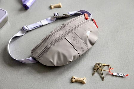 PALOPA Torebka nerka na smakołyki dla psa mini Enja taupe