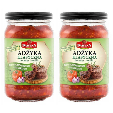 Zestaw 2x Pasta Adżyka klasyczna do mięs i wędlin 212 g