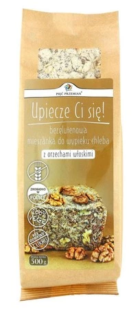 Pięć Przemian − Bezglutenowa mieszanka do wypieku chleba z orzechami włoskimi − 500 g