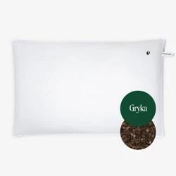 PODUSZKA DO SPANIA Z ŁUSKĄ GRYKI DLA DOROSŁYCH BIAŁA (45 x 60 cm) - PLANTULE PILLOWS