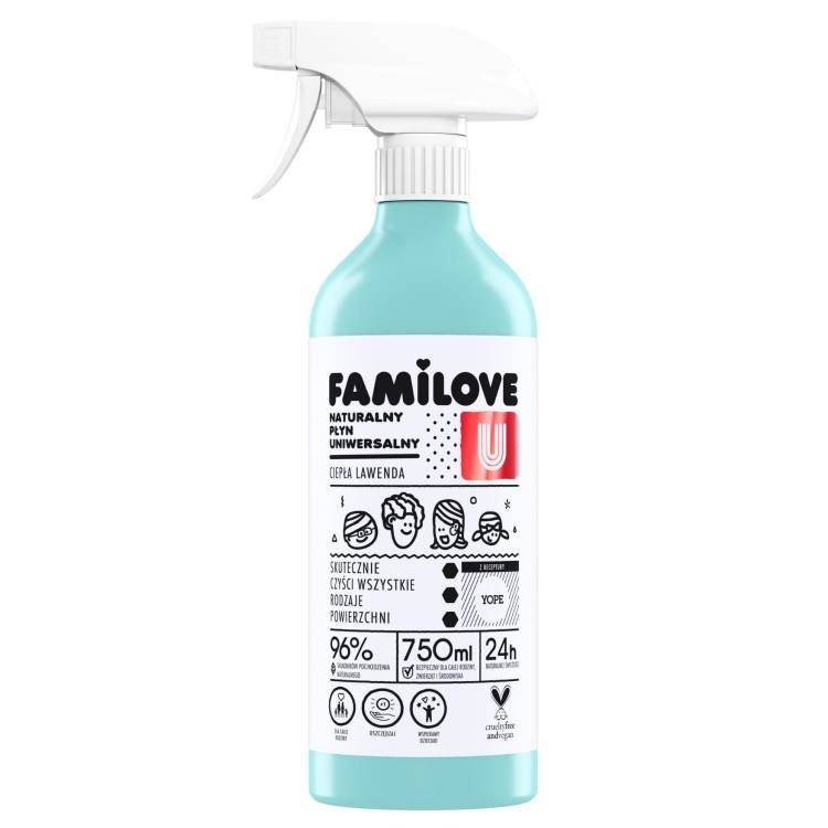 Płyn uniwersalny Słoneczna Lawenda Naturalny 750 ml Familove Home Yope