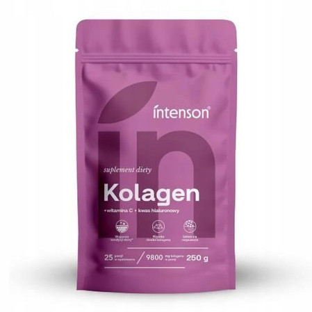 Intenson Kolagen + witamina C + kwas hialuronowy 250g