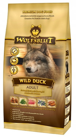 Wolfsblut Wild Duck – bezzbożowa karma dla psów dorosłych z kaczką - 2kg