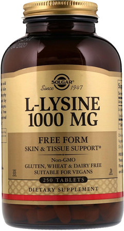 SOLGAR L-Lysine 1000 mg (250 tabl.)