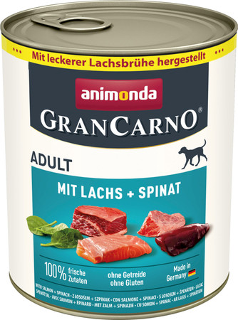 ANIMONDA Grancarno ADULT Łosoś Szpinak 800g