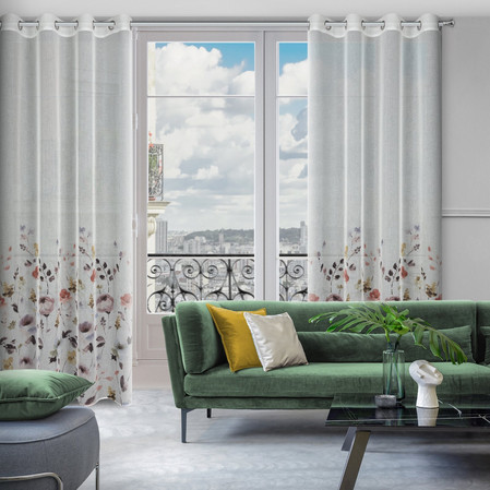 ZASŁONA GOTOWA D91 LAVIN 140 X 250 CM BIAŁY