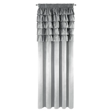 ZASŁONA GOTOWA AURA NA TAŚMIE 140 X 270 CM SREBRNY