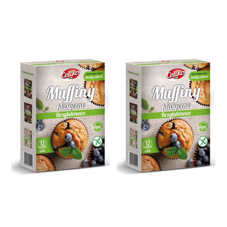 Zestaw: 2x Muffiny klasyczne bez glutenu Celiko, 280g