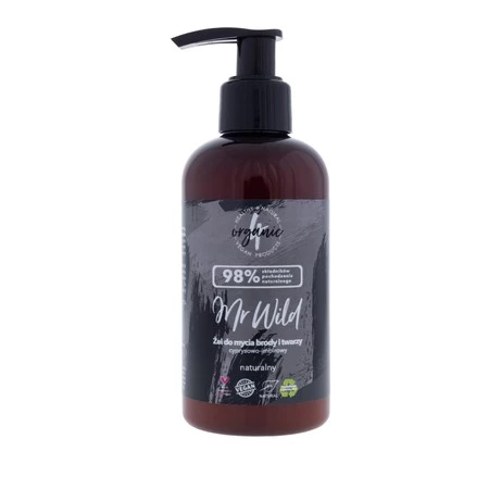 4organic Mr Wild żel do mycia brody i twarzy Cyprysowo-imbirowy 200ml