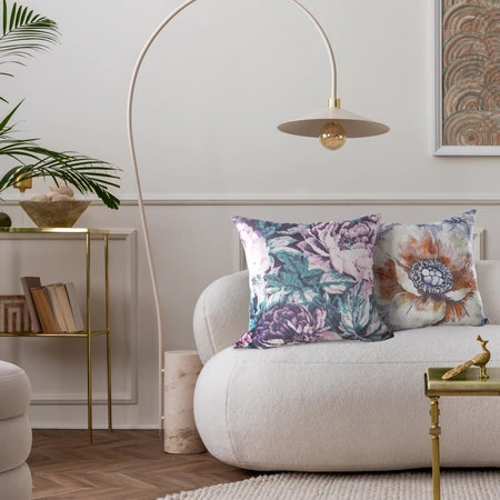 Poszewka Len 44 45 x 45 cm, Kremowy