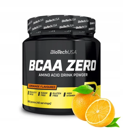BioTech USA BCAA ZERO Aminokwasy 360 g smak pomarańcza
