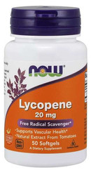 NOW Foods Lycopene 20mg na wsparcie układu krążenia 50 kaps.