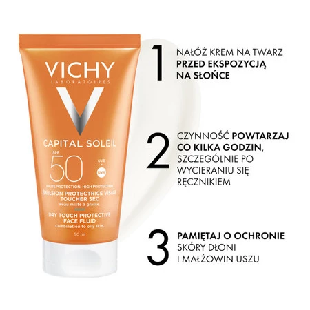 Vichy ideal soleil matujący krem do twarzy SPF 50 50 ml