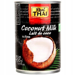 Real Thai Kokosowy krem ekstrakt 85% tłuszcz 19% puszka 400 ml