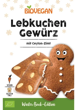 BIO VEGAN PRZYPRAWA DO PIERNIKA Z CYNAMONEM CEJLOŃSKIM BEZGLUTENOWA BIO 15 g