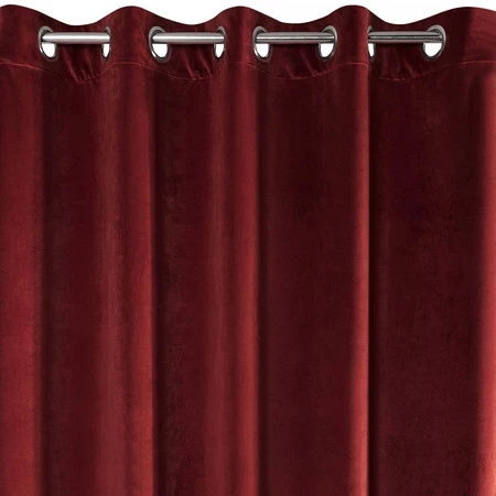 ZASŁONA GOTOWA VILLA 140 X 250 CM CIEMNOBORDOWY