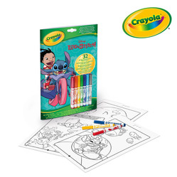 Crayola Kolorowanka dla dzieci z łamigłówkami i flamastrami Lilo i Stitch 3+