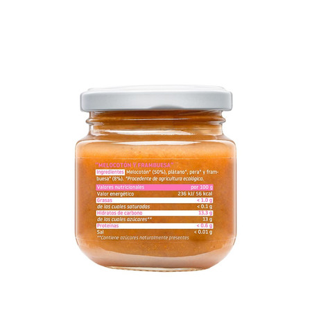 Smileat, BIO Deser z brzoskwiniami i malinami 6m+, 130g