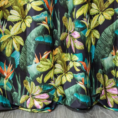 ZASŁONA GOTOWA D91 LIVY 140 X 250 CM CZARNY