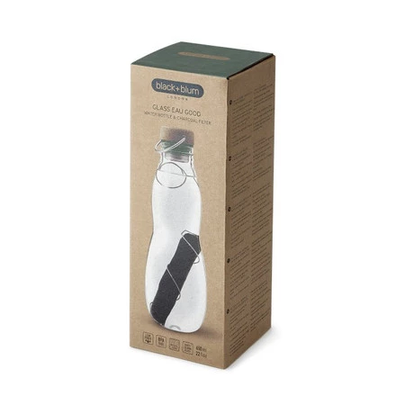 BB-Butelka na wodę EAU GOODw pokrowcu+filtr oliwka