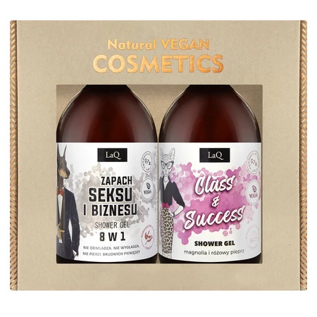 Pełną parą zestaw Zapach Seksu i Biznesu żel pod prysznic 500ml + Class &amp; Success żel pod prysznic 500ml