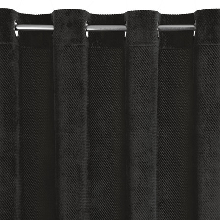 ZASŁONA GOTOWA ELIZA 140 X 250 CM CZARNY