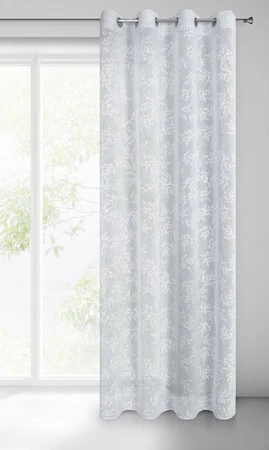 ZASŁONA GOTOWA AMBER 140 X 250 CM SZARY