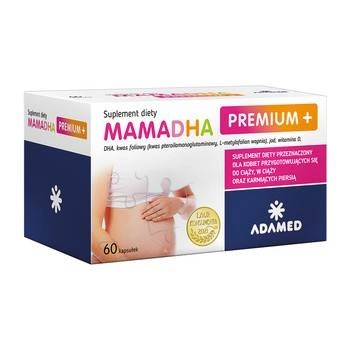 Adamed − MamaDHA Premium +, suplement diety dla kobiet w ciąży − 60 kapsułek